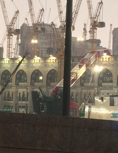 دست کم 107 قربانی در حادثه سقوط جرثقیل در مسجد الحرام