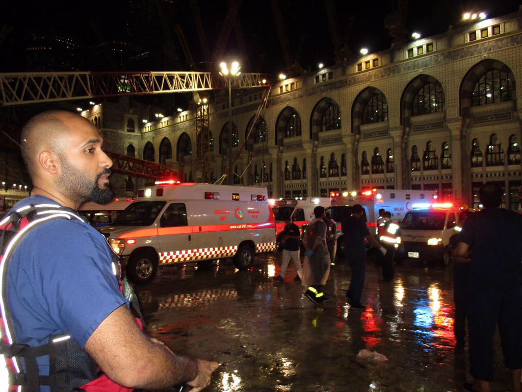دست کم 107 قربانی در حادثه سقوط جرثقیل در مسجد الحرام