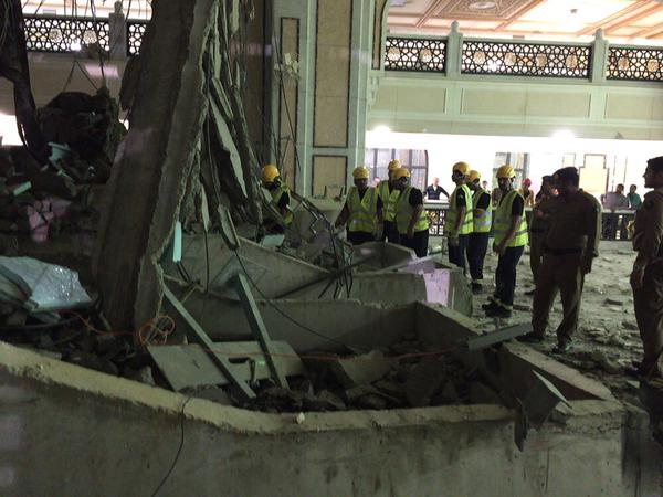 دست کم 107 قربانی در حادثه سقوط جرثقیل در مسجد الحرام