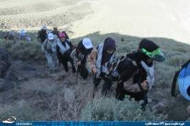 صعود تیم بانوان شهرداری خاش به قله تفتان