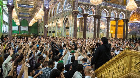 حرم مطهر حسینی در عزای جوادالائمه(ع) + تصاویر