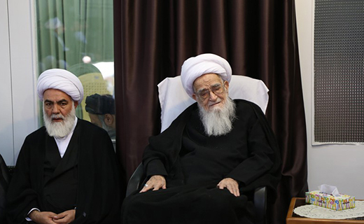 برپایی محفل عزاداری در بیوت مراجع عظام تقلید قم+تصاویر