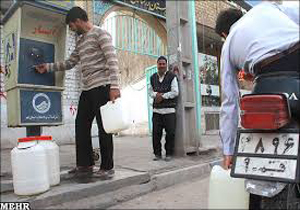 آب كارتي در قم!