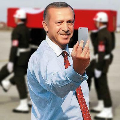 سلفی جنجالی اردوغان+ تصاویر