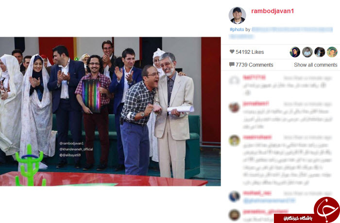 پرتاب حلقه حداد عادل در خندوانه+ عکس