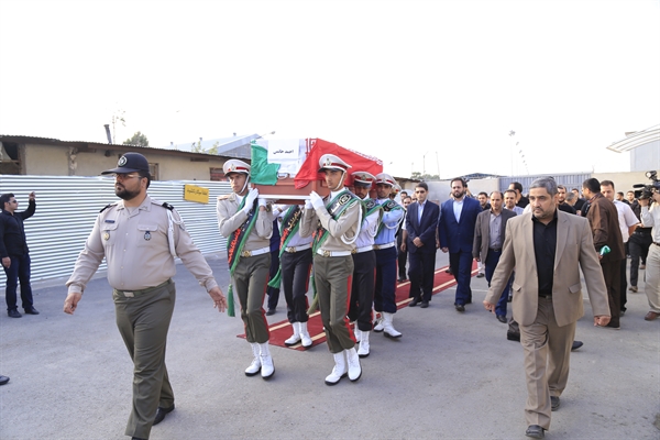 تشییع پیکر جان باختگان حادثه مکه در فرودگاه مهرآباد + عکس