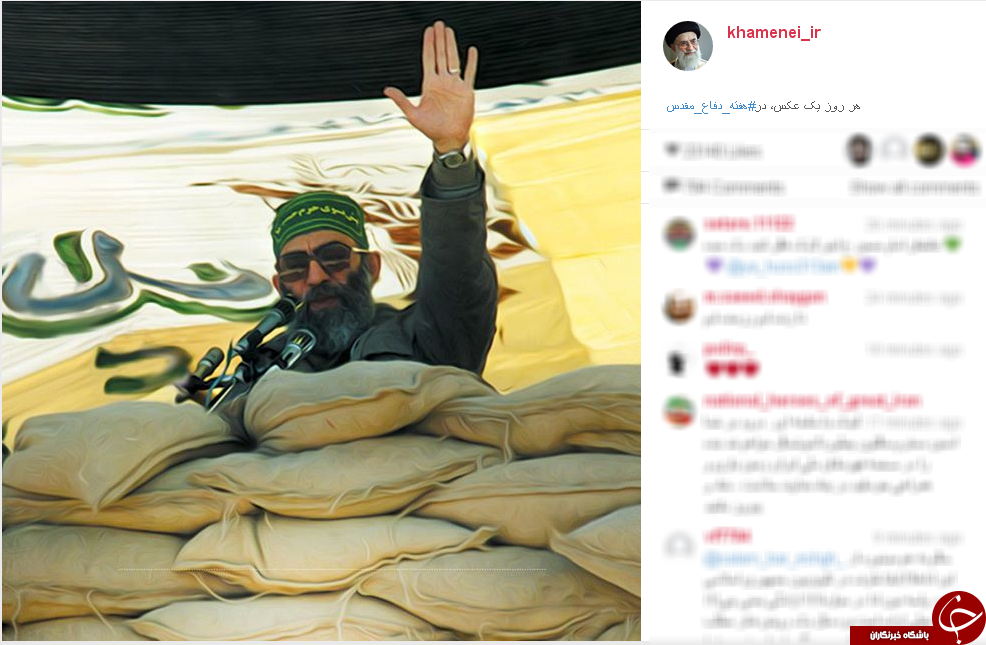 8 سال دفاع مقدس با 8 عکس در اینستاگرام رهبری