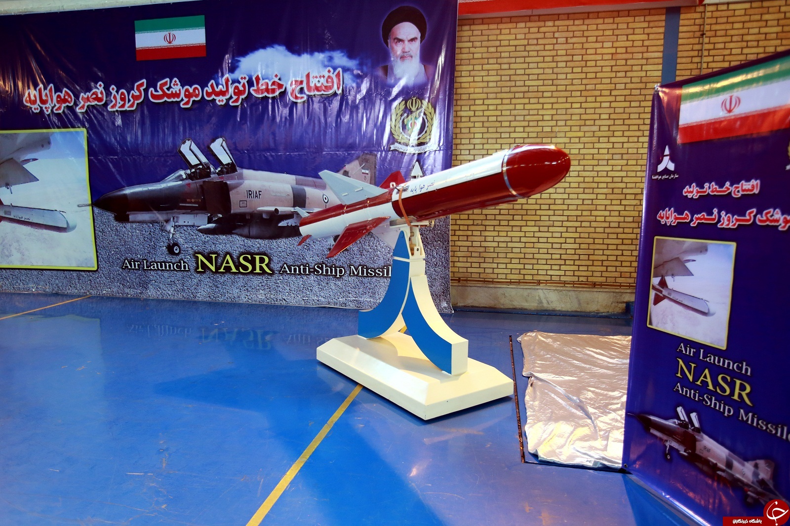 خط تولید موشک کروز نصر هواپایه با حضور وزیر دفاع افتتاح شد+گزارش تصویری