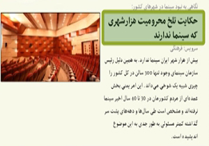 کمبود سینما در شهرستان‌ها + فیلم