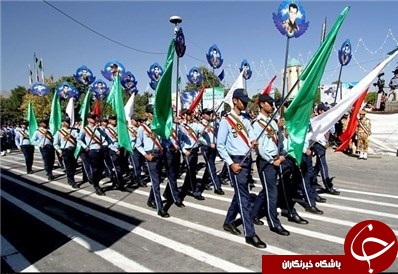 رژه نیروهای مسلح در استان مازندران برگزار شد