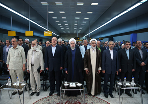 بزرگترین خط راه آهن شهری خاورمیانه در تهران با حضور دکتر روحانی افتتاح شد