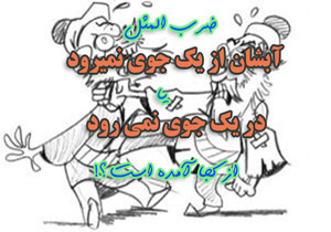 حکایت مَثَل «آبشان از یک جوی نمی‌گذرد» را می‌دانید؟
