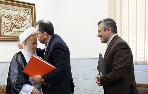 دیدار روانچی با مراجع عظام تقلید در قم + تصاویر
