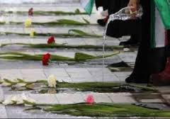 تجدید میثاق جمعی از مسولان آبادان با شهدای 8 سال دفاع مقدس این شهرستان