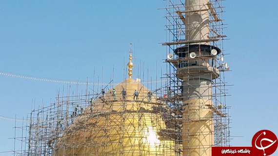 گنبد مطلای حرمین امامین عسکریین رونمایی شد + تصاویر
