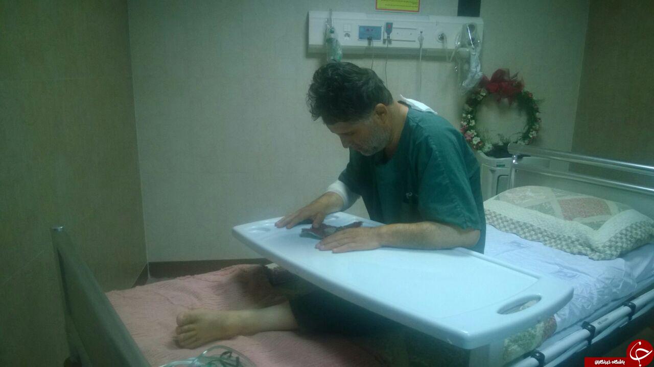 انتقال خبرنگار صدا و سیما از سوریه به تهران+عکس