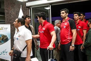 بازگشت مردان واليبال به ايران