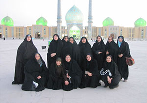 اردوی دختران اصفهانی وارد قم شد