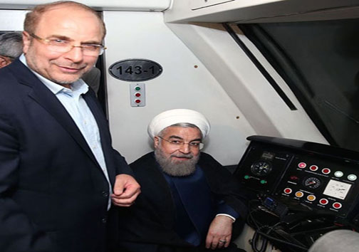 حسن روحانی پشت فرمان مترو +عکس