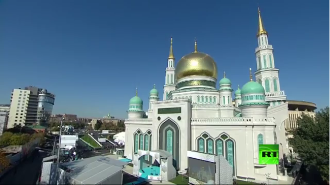 آغاز مراسم افتتاح مسجد جامع مسکو+تصاویر