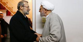 دیدار رئیس مجلس شورای اسلامی با آیت الله امینی