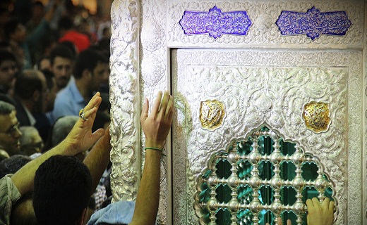 رونمایی از دو نیم ضریح خیمه گاه حضرت عباس
