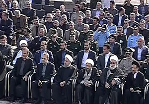 مراسم استقبال و ادای احترام به قربانیان فاجعه منا با حضور سران سه قوه + فیلم