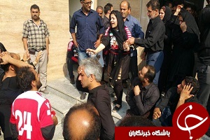 پیراهن مشکی پرسپولیس بر تن همسر هادی نوروزی