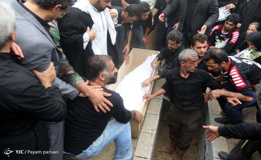 گزارش تصویری از مراسم تدفین هادی نوروزی در بابل