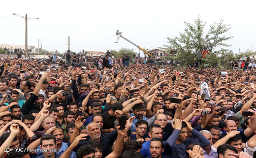گزارش تصویری از مراسم تدفین هادی نوروزی در بابل