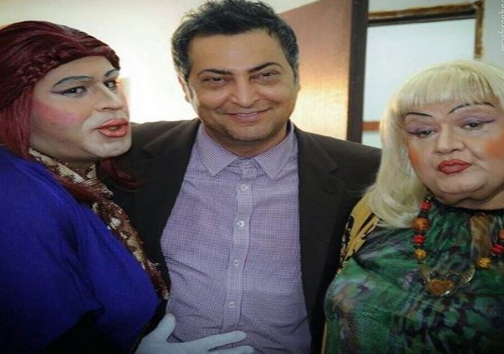 عکس/ اکبرعبدی در نقش یک زن بدحجاب