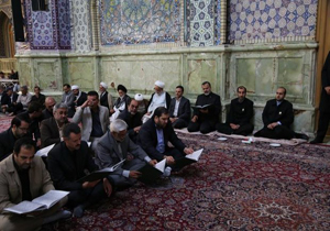 مراسم بزرگداشت جان‌باختگان فاجعه منا در حرم رضوی برگزار شد