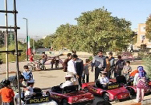 بوستان آموزش ترافیک ویژه کودکان در زاهدان راه اندازی شد