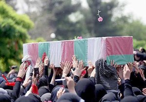 تشییع  پیکر یکی از جان‌باختگان فاجعه مِنا در شهرستان جهرم