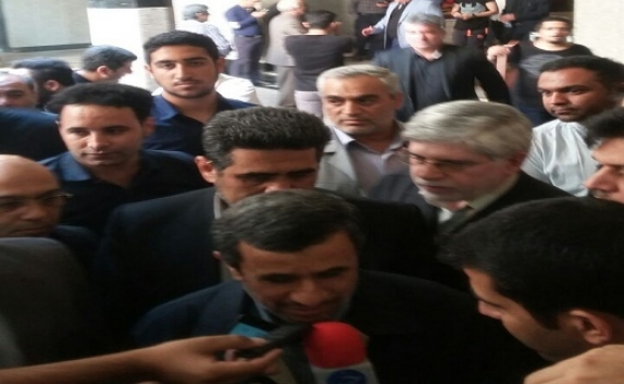 حضور محمود احمدی نژاد در مراسم