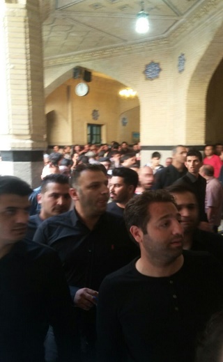اظهارات احمدی&lrm;نژاد در مراسم ترحیم هادی نوروزی/ همسر ناصر حجازی هم آمد+ تصاویر