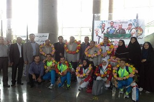 گزارش تصویری بازگشت تیم ملی تکواندو ناشنوایان به کشور