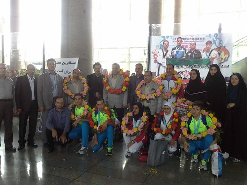 گزارش تصویری بازگشت تیم ملی تکواندو ناشنوایان به کشور