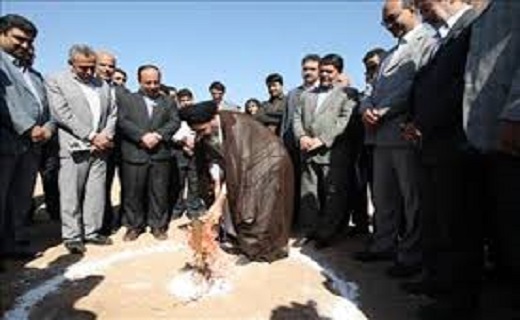 کلنگ زنی سه طرح فرهنگی