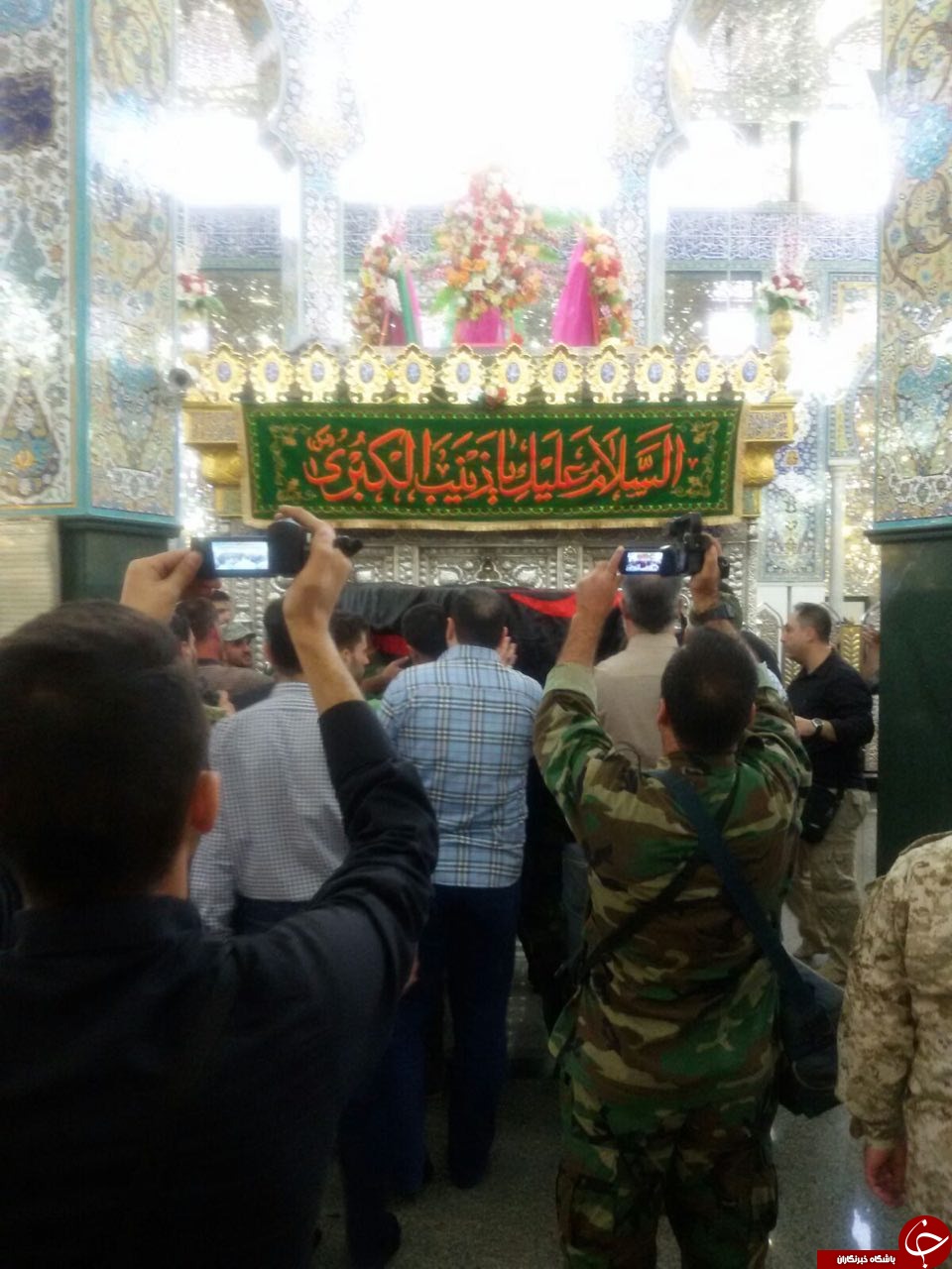 طواف پیکر سردار در حرمی گه عمری پاسدارش بود + عکس