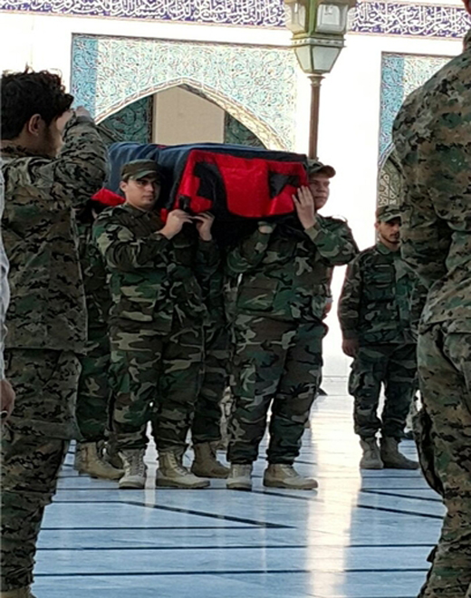 آخرین وداع &laquo;سردار همدانی&raquo; با حضرت زینب(س) + تصاویر