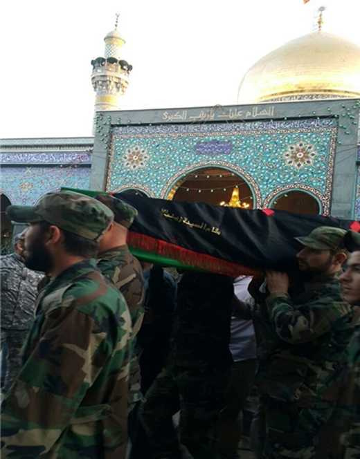 آخرین وداع &laquo;سردار همدانی&raquo; با حضرت زینب(س) + تصاویر