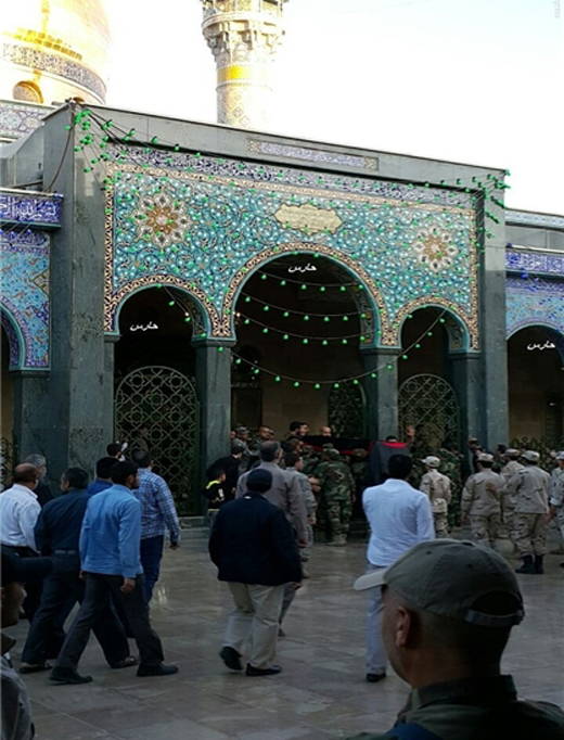 آخرین وداع &laquo;سردار همدانی&raquo; با حضرت زینب(س) + تصاویر