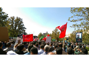تشییع باشکوه سرلشگرهمدانی، هشت هزار و یکمین شهید استان برروی دستان همشهریانش