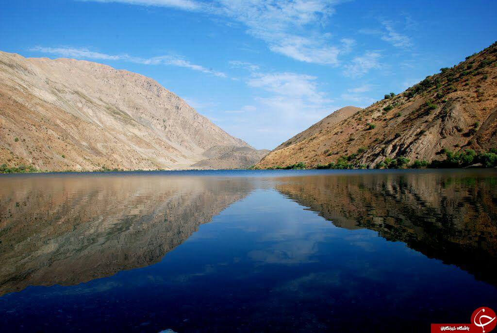 دریاچه گهر نگینی در دل کوه های لرستان + تصاویر