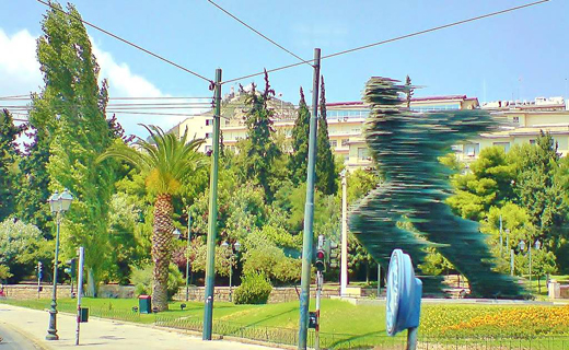 نمایی از سرعت بشر در آتن+ تصاویر