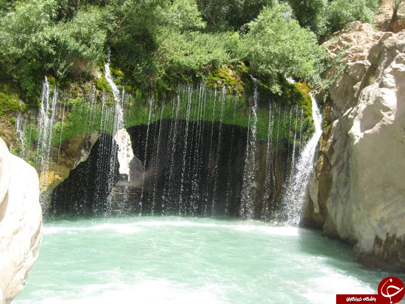 شگفت انگیز و عجیب ترین آبشار ایران + عکس