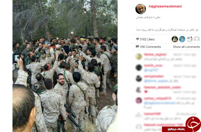 سلفی با حاج قاسم سلیمانی+ عکس