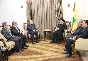 بروجردی با سیدحسن نصرالله دیدار و گفتگو کرد