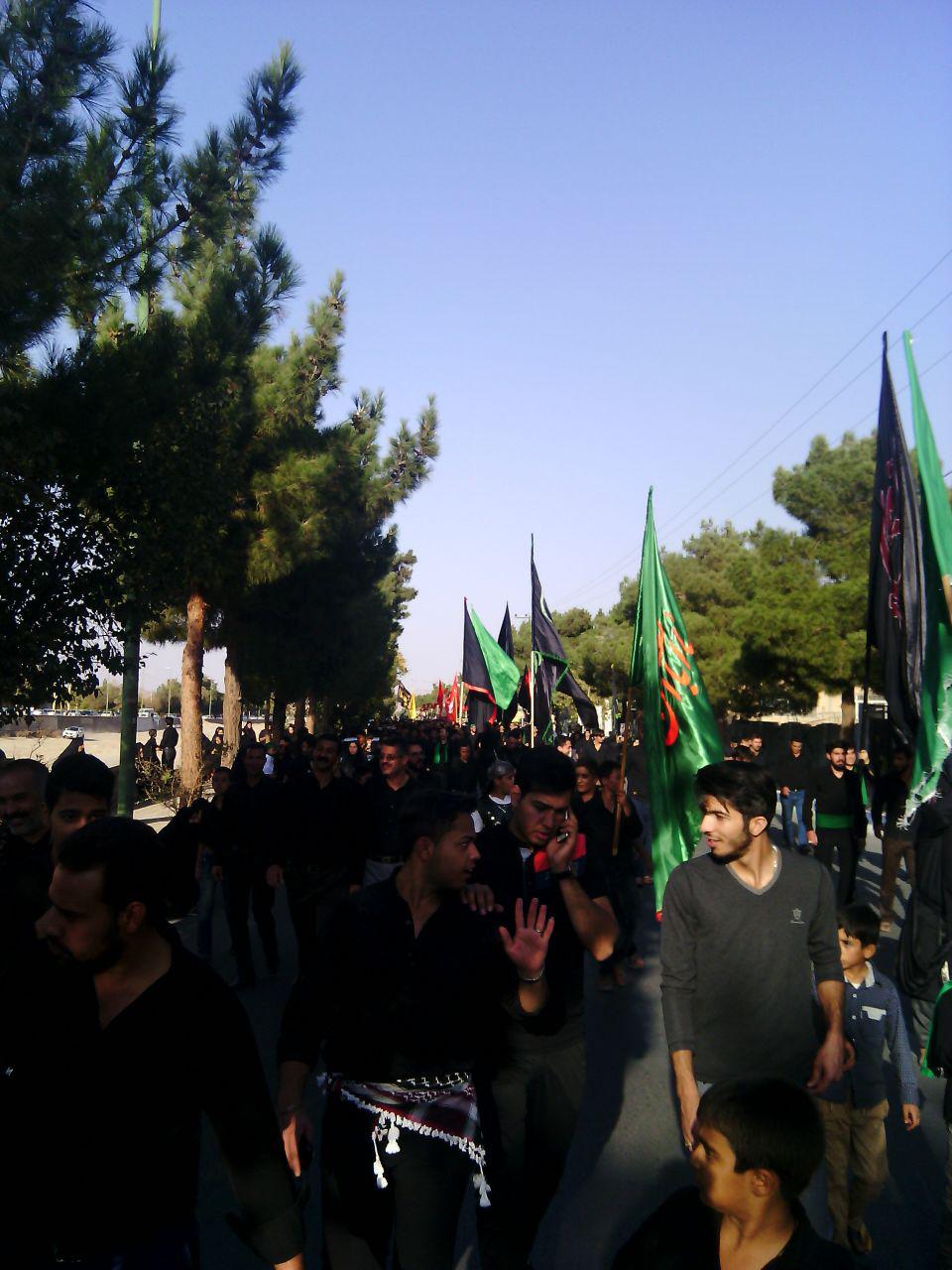 مراسم نمادین ورود کاروان امام حسین به کربلا در تفت
